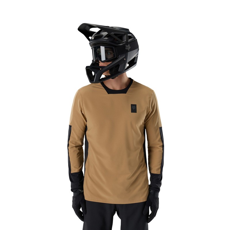 KOSZULKA ROWEROWA Z DŁUGIM RĘKAWEM FOX DEFEND THERMAL BROWN SUGAR L