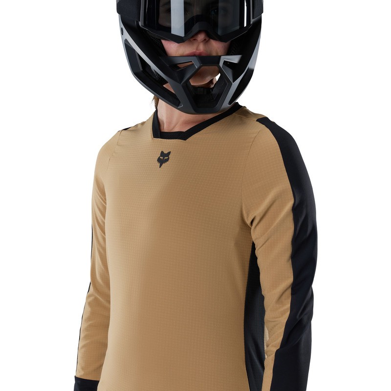 KOSZULKA ROWEROWA Z DŁUGIM RĘKAWEM DAMSKA FOX DEFEND THERMAL BROWN SUGAR XS
