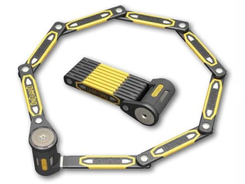 Zapięcie rowerowe ONGUARD Heavy Duty Link Plate Lock K9 SKŁADANE 8114 - 112,5cm - 5 x Klucze z kodem