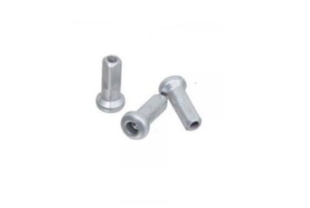 Nyple aluminiowe inverted (upside-down) 12mm 36szt. srebrne