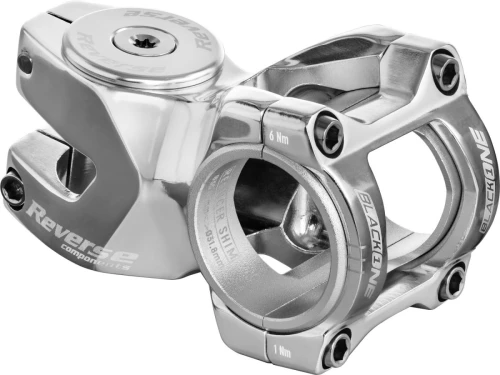 REVERSE Stem Black-ONE Titanium D- 50mm Ø31,8 & Ø35mm (Black/Copper) incl. Top Cap, Screw, Nut