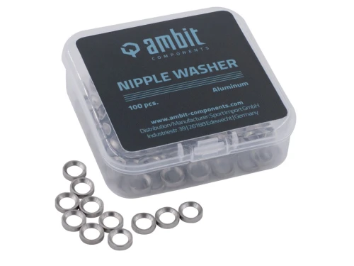 Ambit Nipple Washer Realm aluminum, 100 pcs