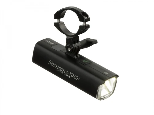 Lampa przednia PROXIMA 1000lm (uchwyt GoPro) USB czarna; AUTHOR