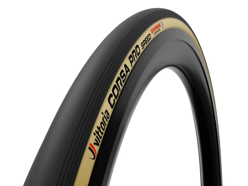 Opona Corsa PRO Speed G2.0 700x24C, czarno-beżowa, zwijana, TLR; VITTORIA
