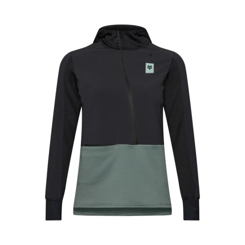 BLUZA ROWEROWA DAMSKA FOX DEFEND THERMAL HOODIE SAGE S
