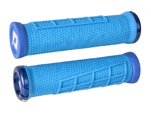 ODI MTB grips Elite Flow Lock On 2.1 light blue, 130mm blue clamps