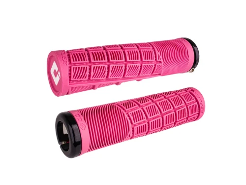 ODI Grips Reflex v2.1 Lock-On pink w/ black clamps 135mm