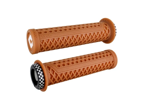 ODI Grips Vans V2.1 Lock-On gum rubber w/ checkered clamps 135mm