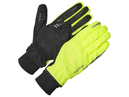 GripGrab Windster 2 Windproof Winter Gloves S, yellow hi-vis