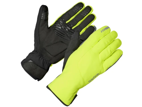 GripGrab Polaris 2 Waterproof Winter Gloves S, yellow hi-vis