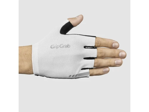 GripGrab PACR InsideGrip Short Fing Sommer Gloves, weiß, M