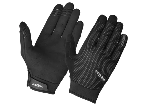 GripGrab Descent Guarded Full Finge Summer Gloves, black, L