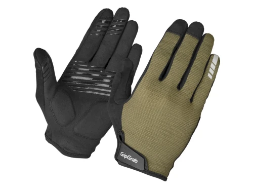 GripGrab EXPLR RC Max Padded Full F Summer Gloves, olive green, XL