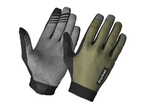 GripGrab Vertical 2 InsideGrip Full Finger Summer Gloves, L olive green