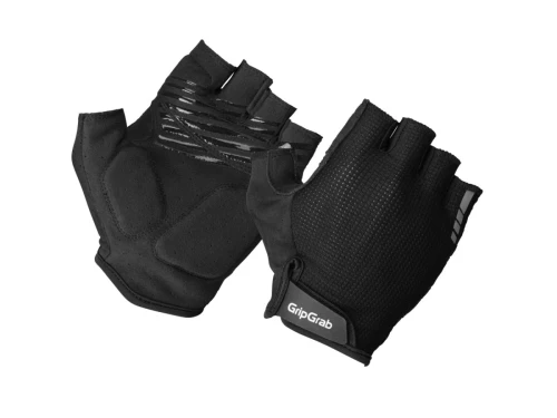 GripGrab EXPLR RC Max Padded Short Finger Summer Gloves, black,