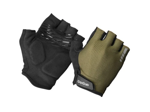 GripGrab EXPLR RC Max Padded Short Finger Summer Gloves, L olive green