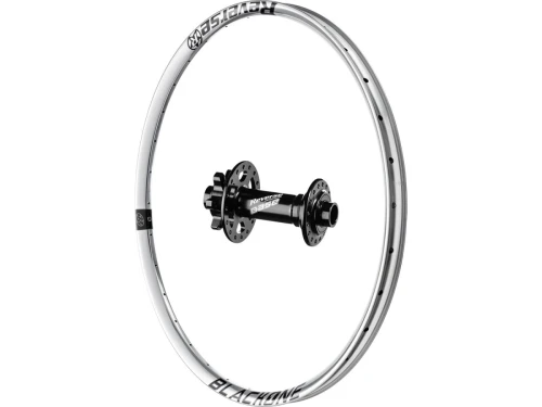 Reverse Wheel, Front, Black One 26" 20 x 110 mm with Base Hub silver
