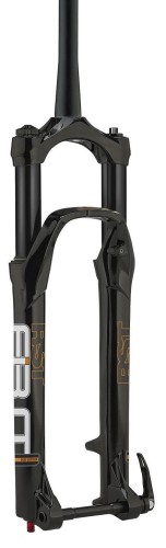 Amortyzator FIRST 29", 100mm, taper 28,6-1,5x260x0, czarny, Disc, oś 110mm QR15mm