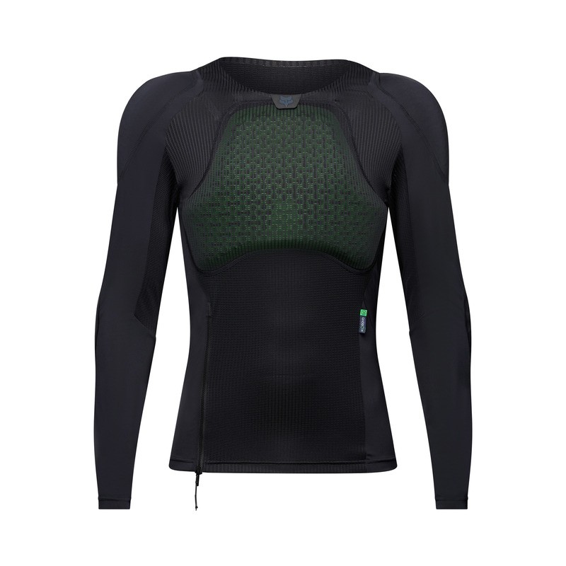 KOSZULKA Z OCHRANIACZAMI Z DŁUGIM RĘKAWEM FOX BASEFRAME PRO LS BLACK XXL
