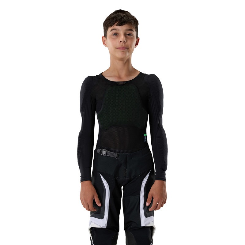 KOSZULKA Z OCHRANIACZAMI JUNIOR FOX BASEFRAME PRO LS BLACK YM