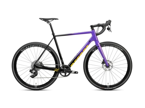 Rower przełajowy CX-ONE CARBON APEX AXS violet-yellow L; ACCENT