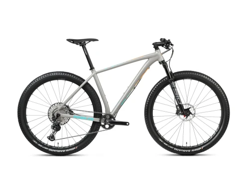 Rower MTB 29" PEAK BOOST XT platyna-niebiesko-pomarańczowa, S; ACCENT