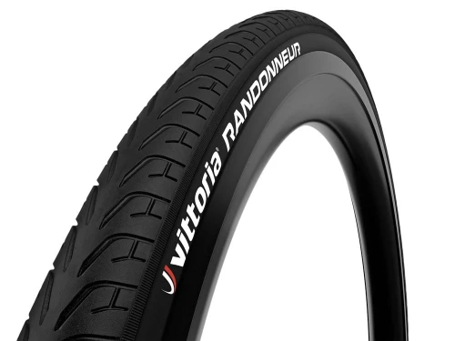 Opona Randonneur 700x32C, czarna, drutowa, odblask