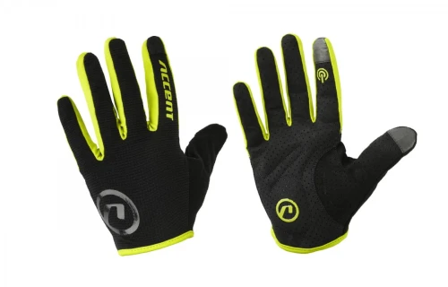 Rękawiczki z długimi palcami Hero, czarno-miętowe, S