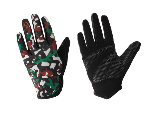 Rękawiczki z długimi palcami Furious, blue camo, XL