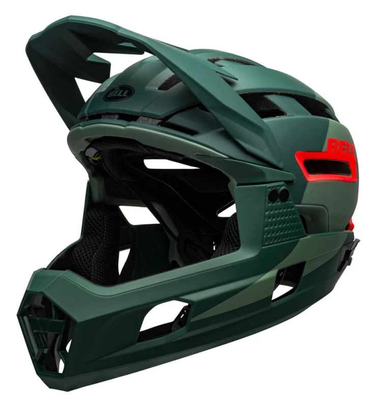 Kask full face BELL SUPER AIR R MIPS SPHERICAL matte gloss green infrared roz. M (55–59 cm) (NEW)