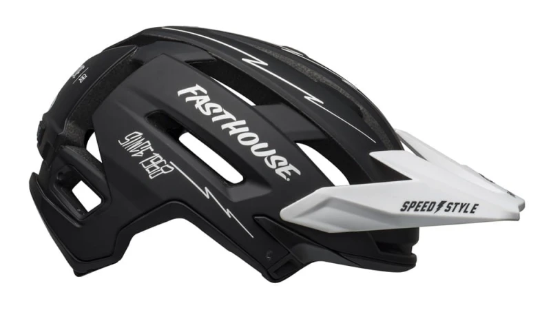 Kask full face BELL SUPER AIR R MIPS SPHERICAL matte black white fasthouse roz. M (55-59 cm) (NEW)