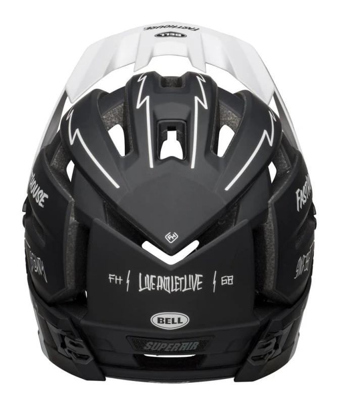 Kask full face BELL SUPER AIR R MIPS SPHERICAL matte black white fasthouse roz. L (59-63 cm) (NEW)