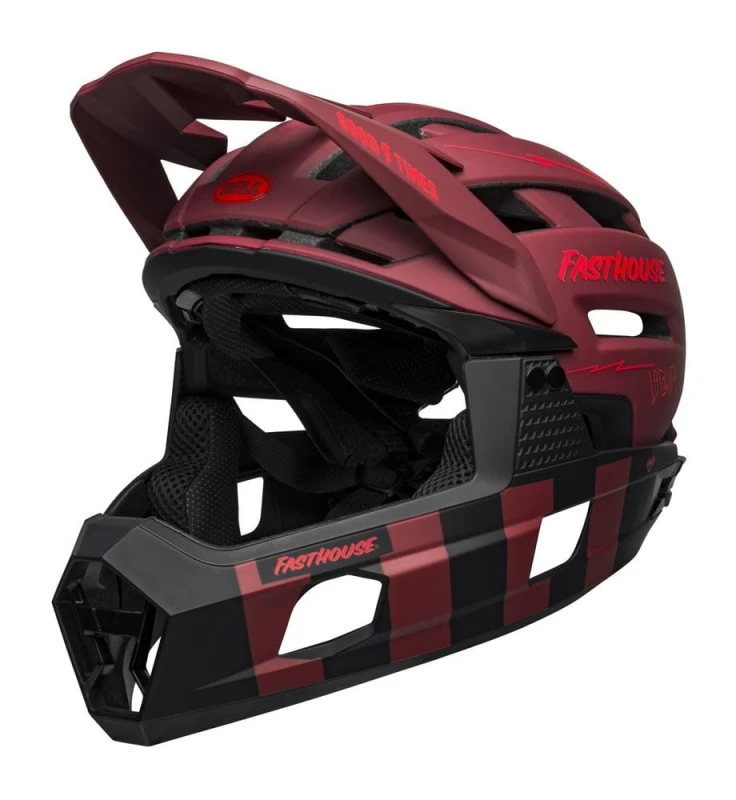 Kask full face BELL SUPER AIR R MIPS SPHERICAL matte red black fasthouse roz. S (51-55 cm) (NEW)