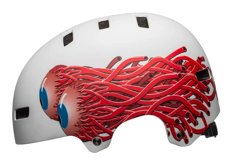 Kask juniorski BELL SPAN matte white eyes roz. XS (49–53 cm) (NEW)