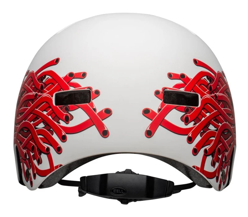 Kask juniorski BELL SPAN matte white eyes roz. XS (49–53 cm) (NEW)