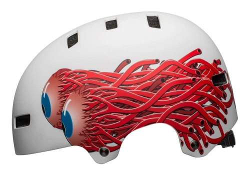 Kask bmx BELL LOCAL matte white eyes roz. L (59–61.5 cm)