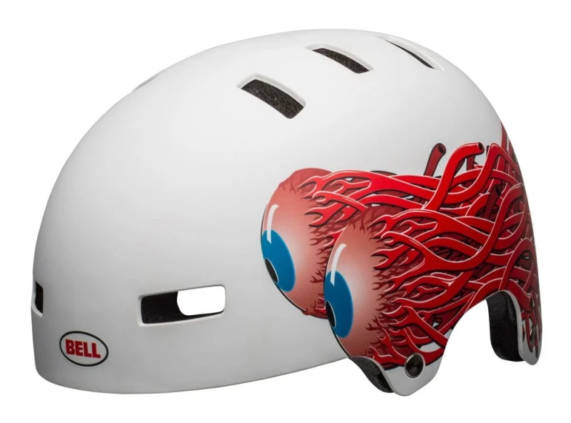 Kask bmx BELL LOCAL matte white eyes roz. L (59–61.5 cm) (NEW)