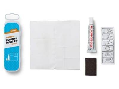 Zestaw łatek PCV do dętek WELDTITE Patch Puncture Repair Kit For PVC, Pudełko 25szt.