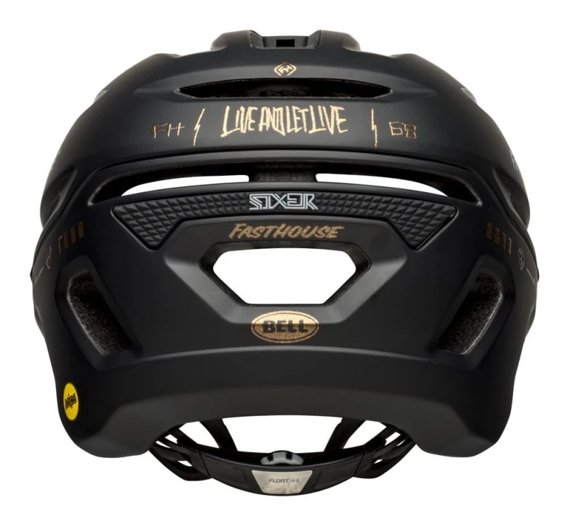 Kask mtb BELL SIXER INTEGRATED MIPS fasthouse matte gloss black gold roz. S (52–56 cm) (NEW)