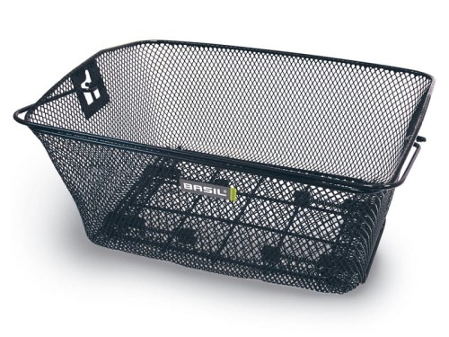 Kosz na tylny bagażnik BASIL COMO Carrier clamp on max.16 mm, stalowy czarny (NEW)