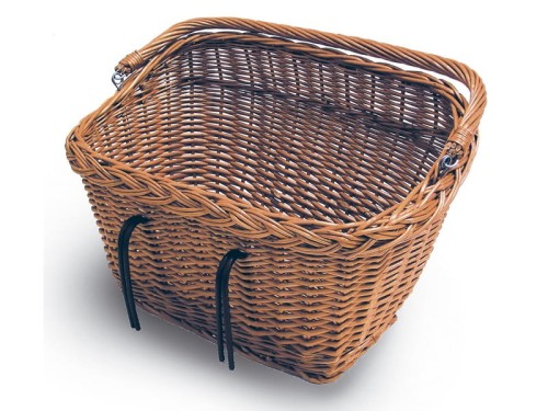 Kosz na kierownicę/bagażnik BASIL DUBLIN mocowanie na haki, wiklinowy brązowy (NEW)