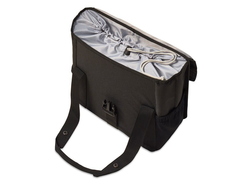 Sakwa miejska pojedyncza BASIL GO SINGLE BAG 16L, mocowanie na haki Hook-On System, czarna (NEW)