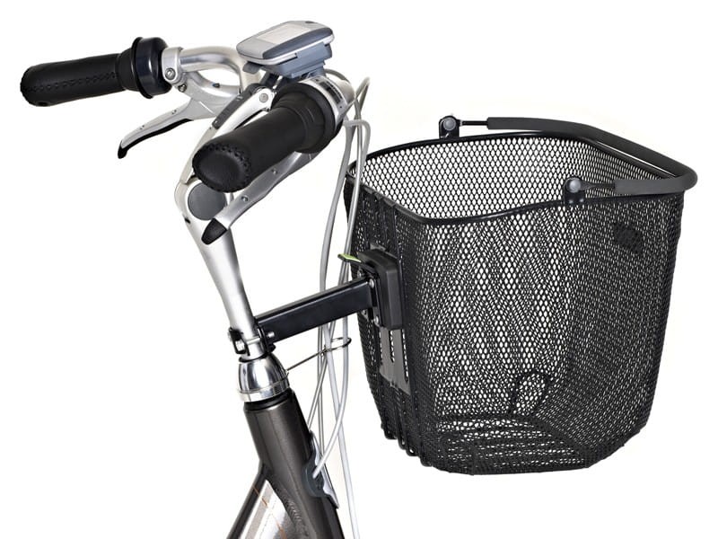 Wspornik mocujący do sztycy kierownicy BASIL BASEASY SYSTEM EC moc.22-25,4mm, system mocowania kosza odpinany (NEW)