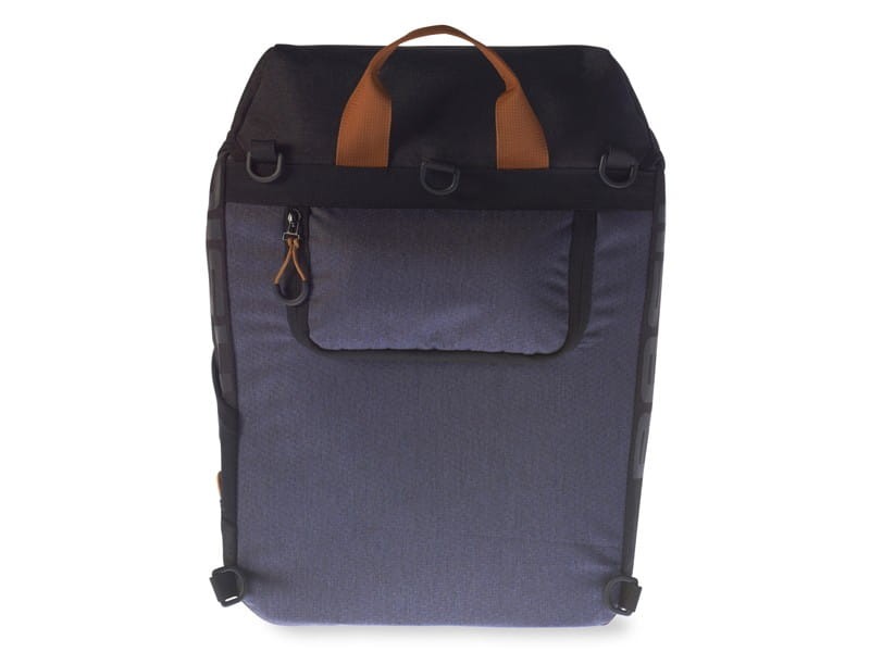 Sakwa turystyczna pojedyncza / plecak  BASIL MILES DAYPACK 14L, mocowanie na haki Hook-On System, wodoodporny poliester, granatowa (NEW)