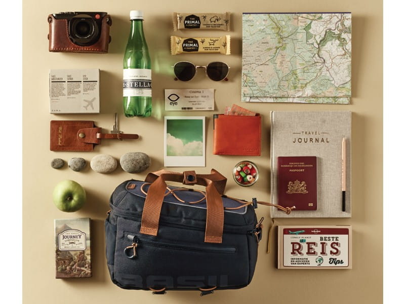 Torba na bagażnik BASIL MILES TRUNKBAG 7L, Universal Bridge System, wodoodporny poliester, granatowa (NEW)