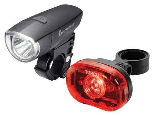 Zestaw lampki TORCH CYCLE LIGHT SET HIGH BEAMER COMPACT 1W + TAIL BRIGHT 0.5W (NEW)