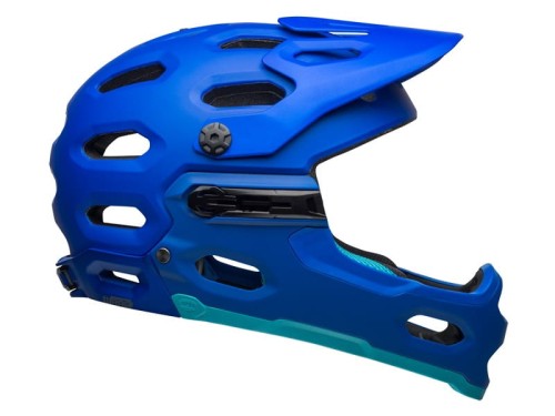Kask full face BELL SUPER 3R MIPS matte blue bright blue roz. L (58-62 cm) (NEW)