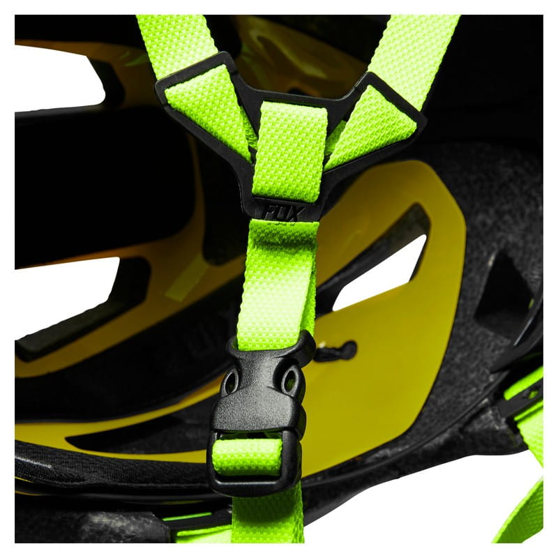 KASK ROWEROWY FOX MAINFRAME FLO YELLOW L