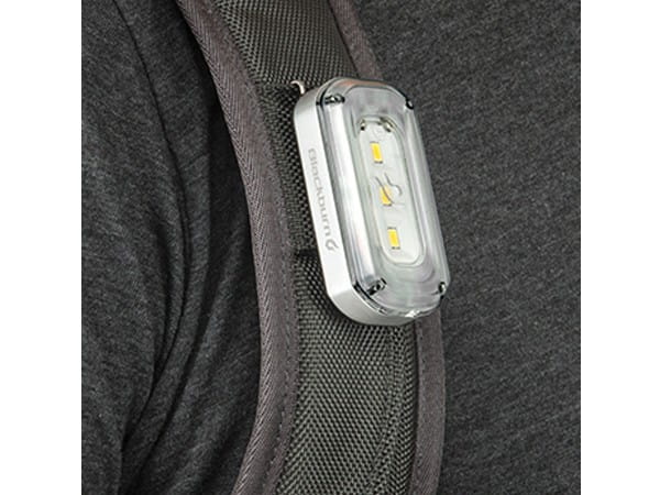 Lampka przednia BLACKBURN CENTRAL 100 USB, 100 lumenów srebrna (DWZ)