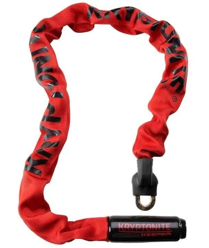 ZAPIĘCIE ŁAŃCUCHOWE KRYPTONITE KEEPER 785 INTEGRATED CHAIN RED 07CM X 85CM